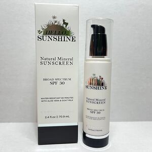 Beekman 1802 Hello Sunshine Mineral Sunscreen SPF 30 2.4oz *06/2023*